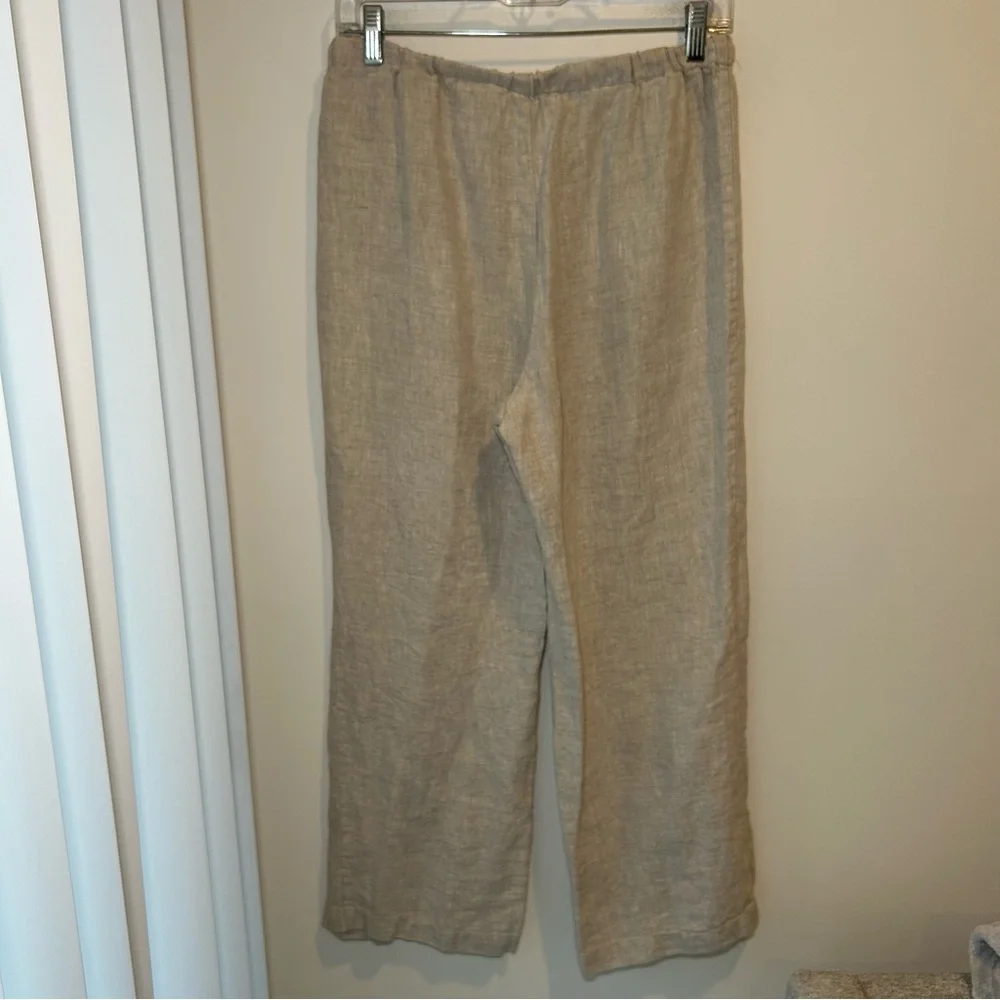 Reformation Linen Pants Oatmeal Size Small